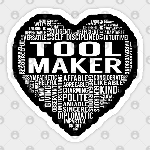 Tool Maker Heart Sticker by LotusTee